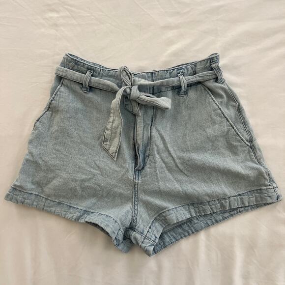 Abercrombie & Fitch Linen Blend Tie Up Shorts Size XS - Picture 1 of 7